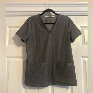 Women's Casma Three-Pocket Scrub Top S Graphite Grey